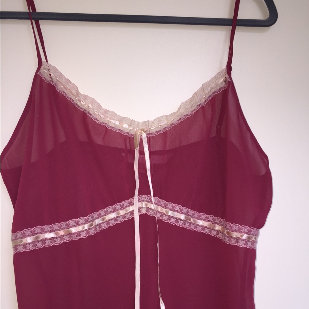 Victoria’s Secret rose sheer chemise